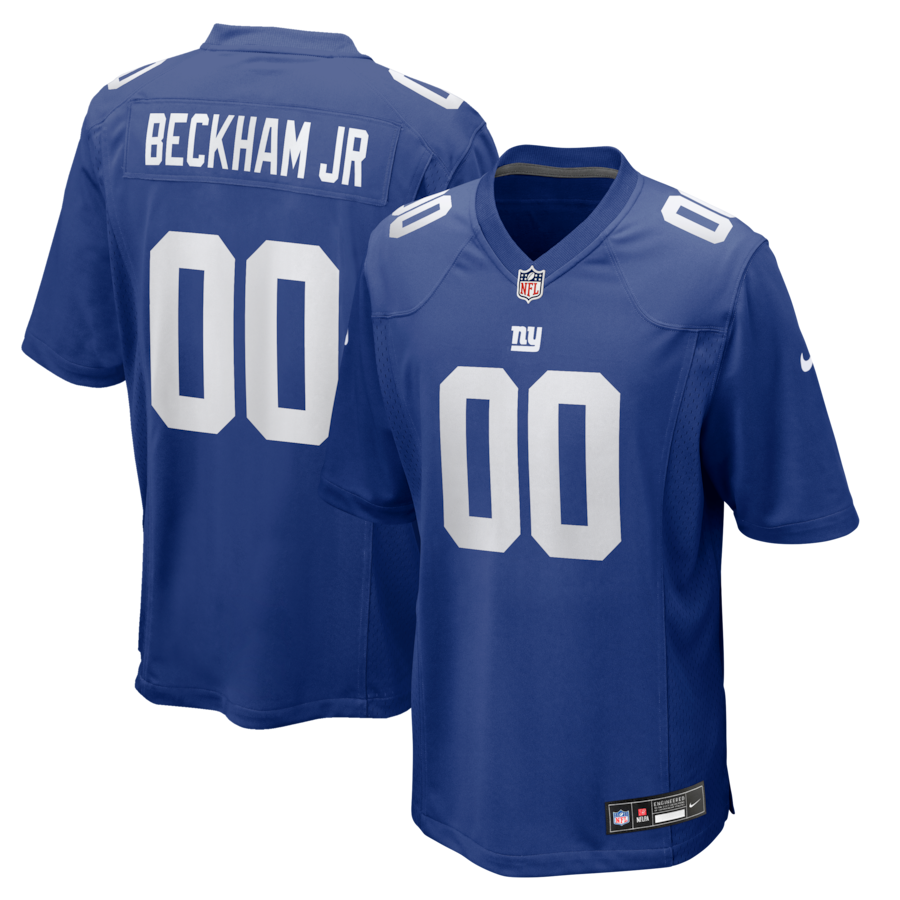 Odell Beckham Jr. New York Giants Nike Team Game Jersey - Royal thumbnail 2
