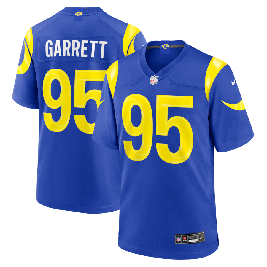 Myles Garrett Los Angeles Rams Nike Team Game Jersey - Royal thumbnail 2