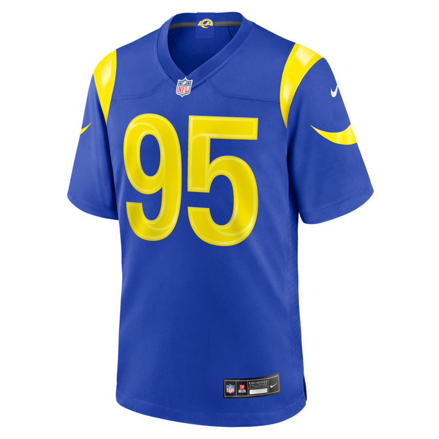 Myles Garrett Los Angeles Rams Nike Team Game Jersey - Royal thumbnail 3