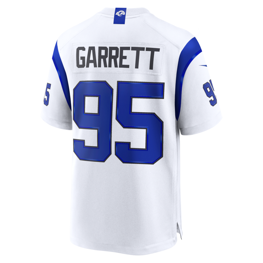 Myles Garrett Los Angeles Rams Nike Fearsome White Game Jersey thumbnail 4