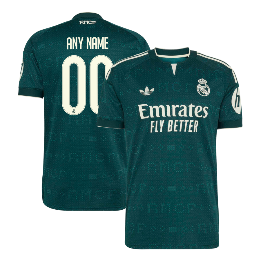 Real Madrid adidas 2026/27 Away Replica Custom Jersey - Green thumbnail 1