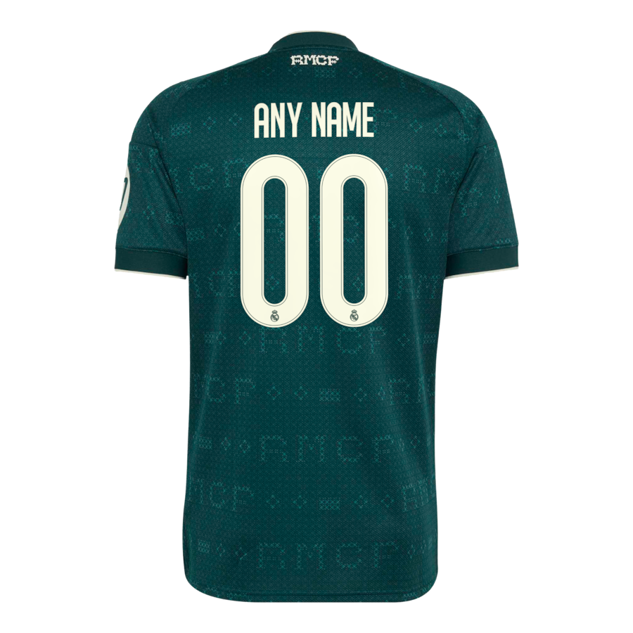 Real Madrid adidas 2026/27 Away Replica Custom Jersey - Green thumbnail 4