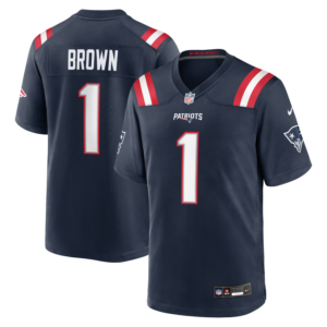 A.J. Brown New England Patriots Nike Youth Team Game Jersey - Navy
