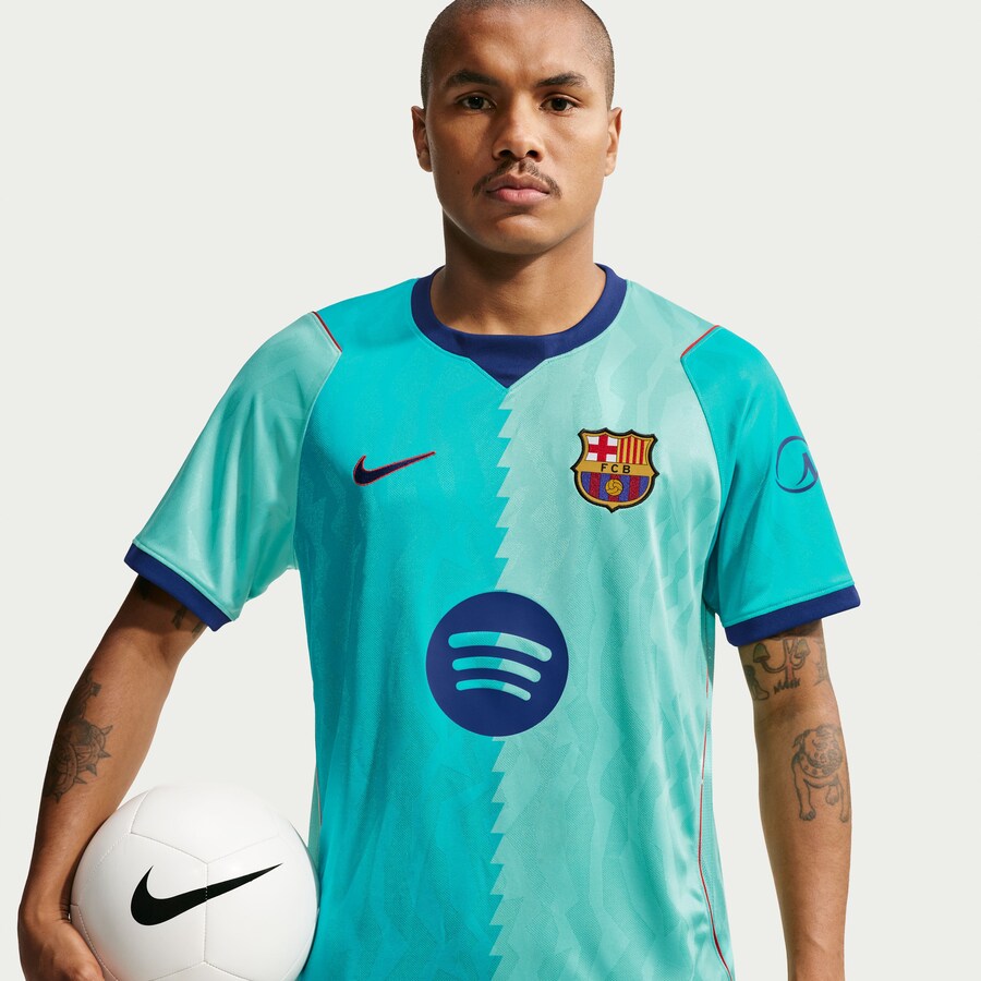 Barcelona Nike 2026/27 Third Stadium Replica Jersey - Turquoise thumbnail 1