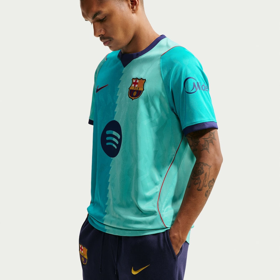 Barcelona Nike 2026/27 Third Stadium Replica Jersey - Turquoise thumbnail 4