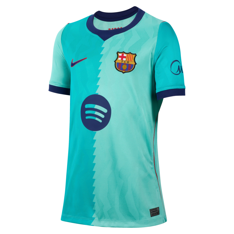 Barcelona Nike Youth 2026/27 Third Stadium Replica Jersey - Turquoise thumbnail 6
