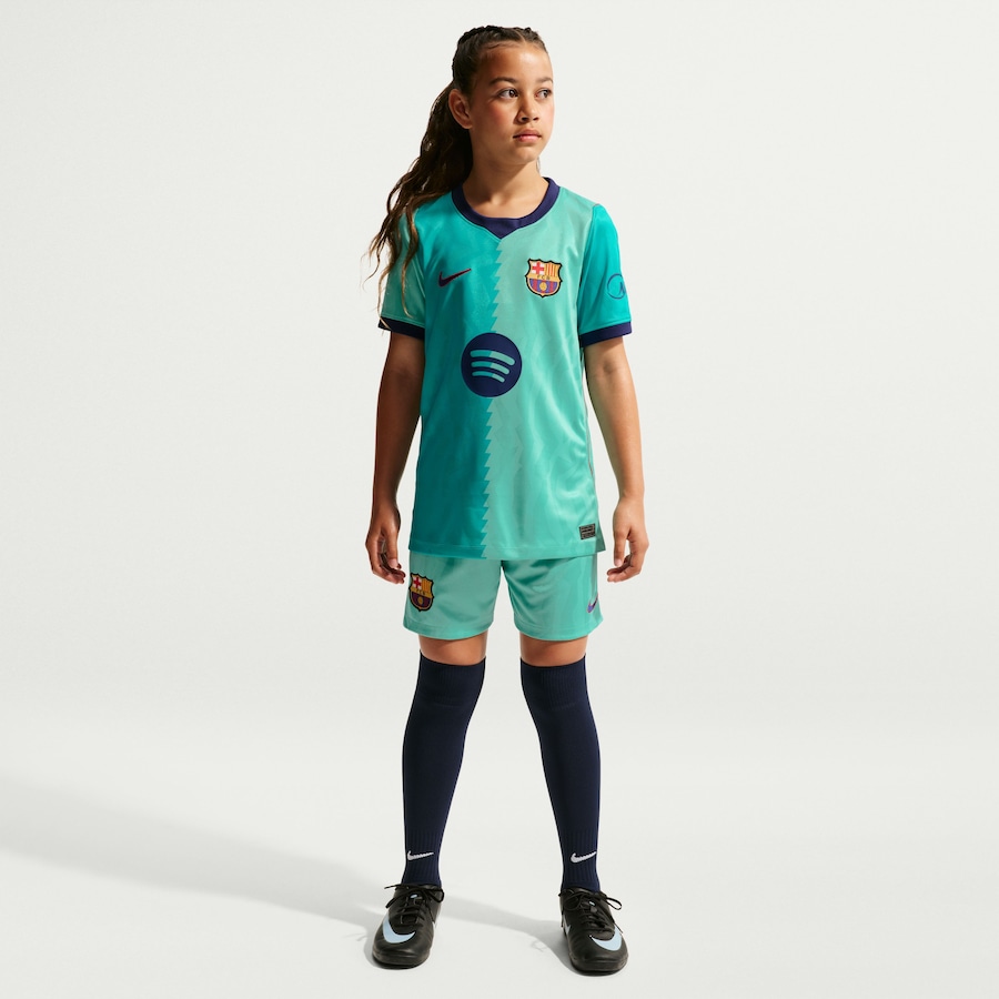 Barcelona Nike Youth 2026/27 Third Stadium Replica Jersey - Turquoise thumbnail 8