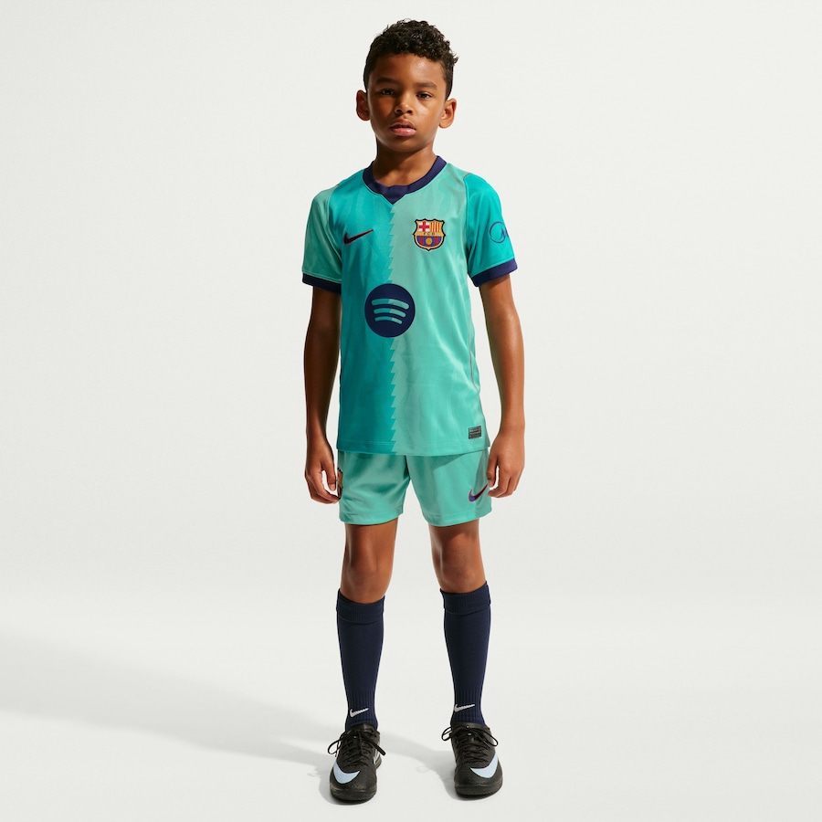 Barcelona Nike Youth 2026/27 Third Stadium Replica Jersey - Turquoise thumbnail 9