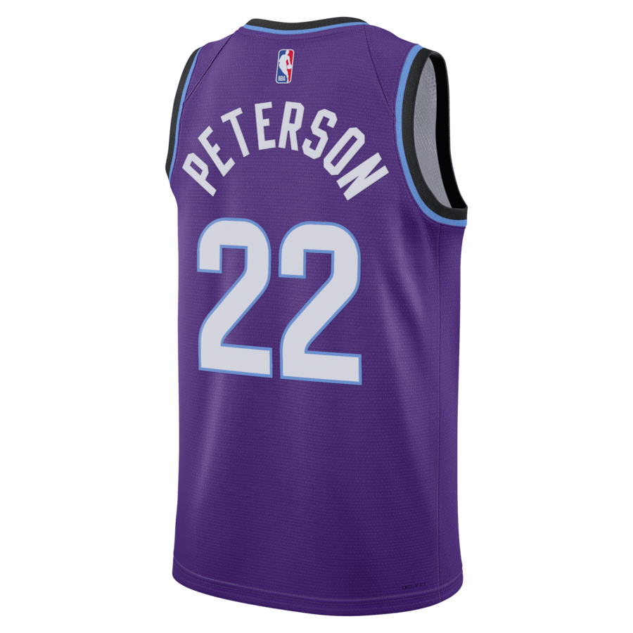 Darryn Peterson Utah Jazz Nike Unisex 2026 NBA Draft Swingman Jersey - Icon Edition  - Purple thumbnail 4