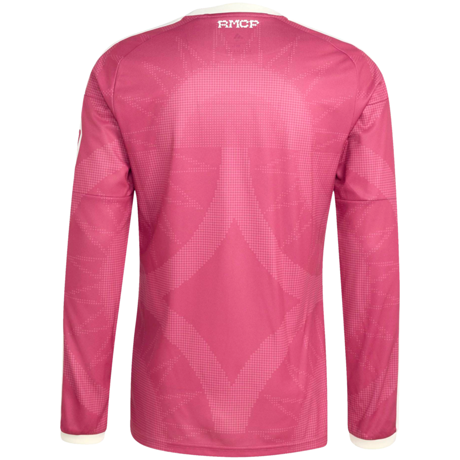 Real Madrid adidas 2026/27 Third Replica Long Sleeve Jersey - Pink thumbnail 4