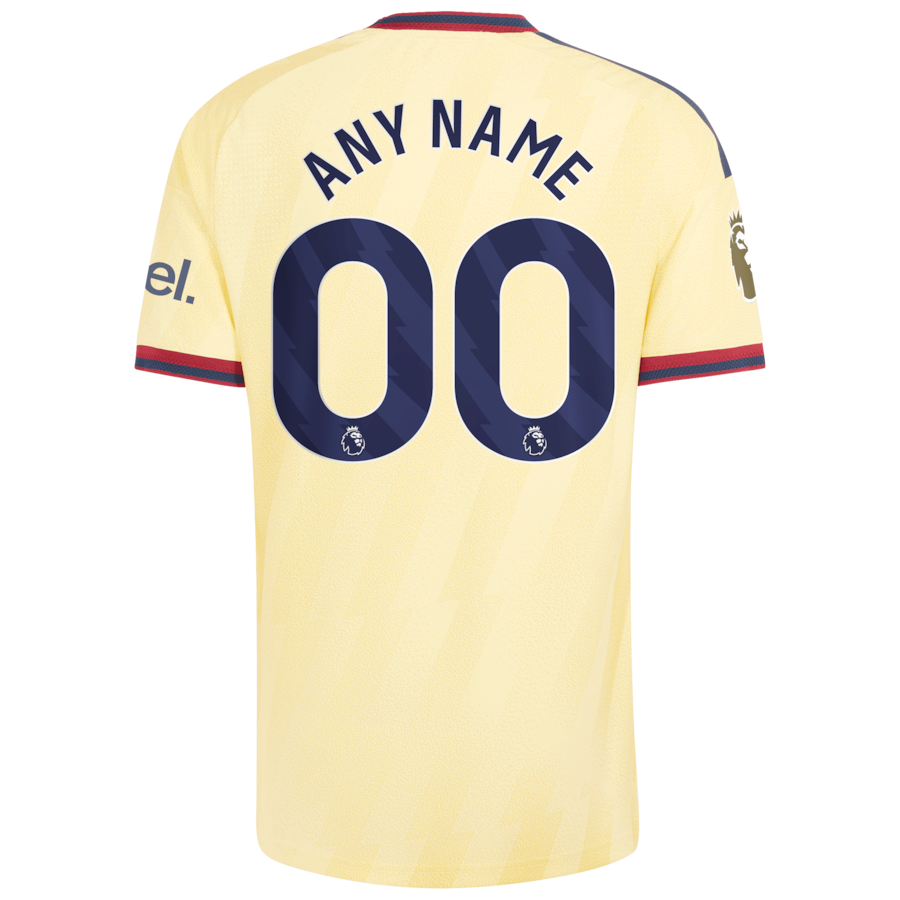 Arsenal adidas 2026/27 Third On-Field Authentic Custom Jersey - Yellow thumbnail 4