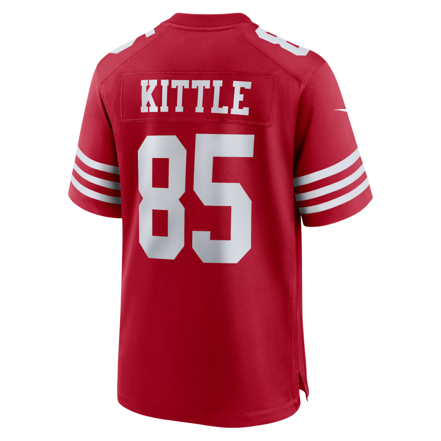 George Kittle San Francisco 49ers Nike 80th Anniversary Game Jersey - Scarlet thumbnail 8