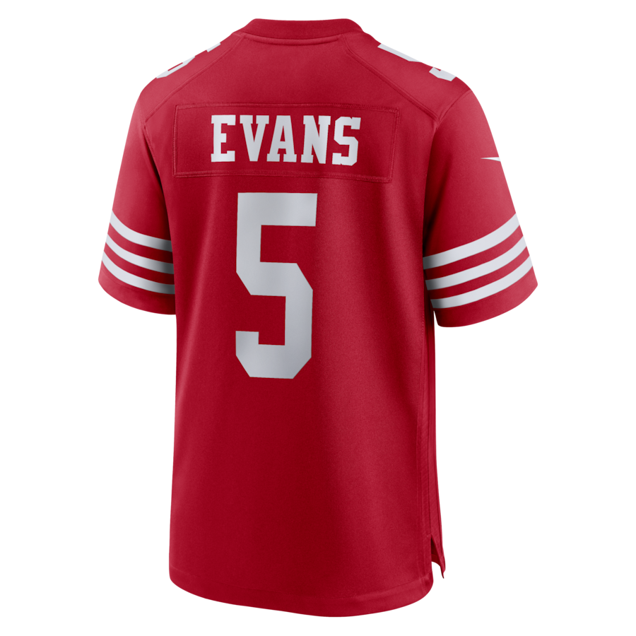 Mike Evans San Francisco 49ers Nike 80th Anniversary Game Jersey - Scarlet thumbnail 8