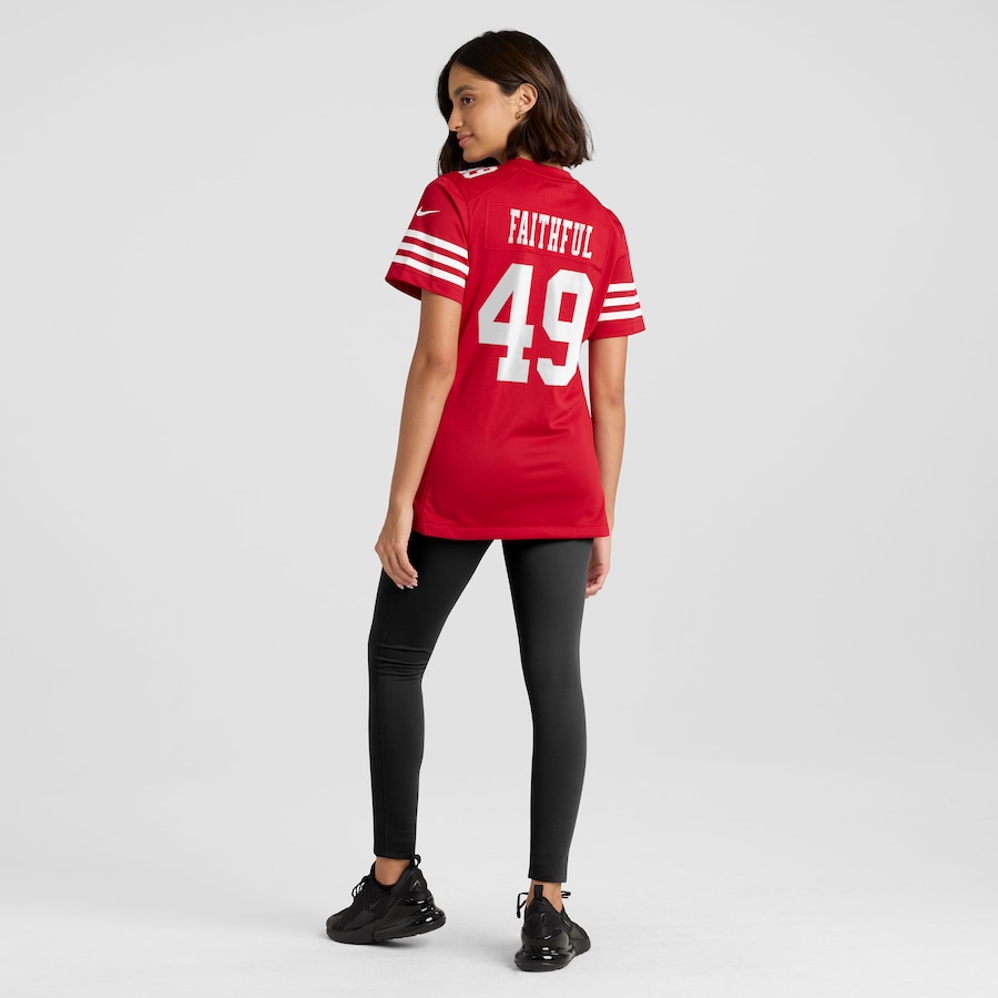 The Faithful San Francisco 49ers Nike Women's 80th Anniversary Game Jersey - Scarlet thumbnail 6
