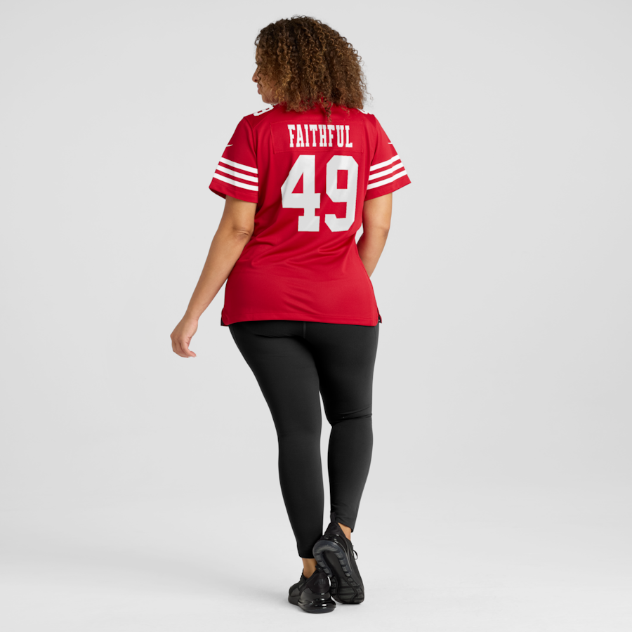 The Faithful San Francisco 49ers Nike Women's 80th Anniversary Game Jersey - Scarlet thumbnail 8