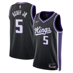 Darius Acuff Jr. Sacramento Kings Nike Unisex Swingman Jersey - Icon Edition - Black