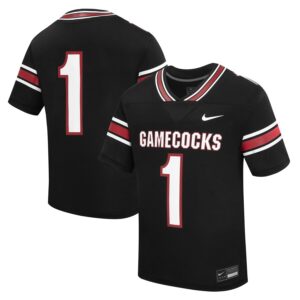 #1 South Carolina Gamecocks Nike Preschool Alternate Replica Football Jersey - Black