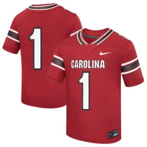 #1 South Carolina Gamecocks Nike Youth Home Replica Football Jersey - Garnet