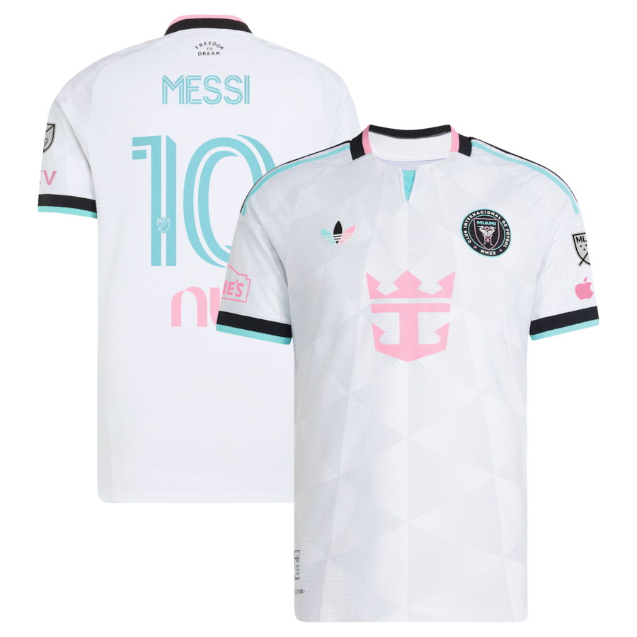 Lionel Messi Inter Miami CF adidas 2026 Third On-Field Authentic Jersey - White thumbnail 2