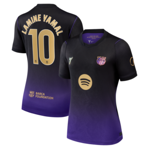 Lamine Yamal Barcelona Nike Women's 2026/27 Away Stadium Replica Jersey - Purple