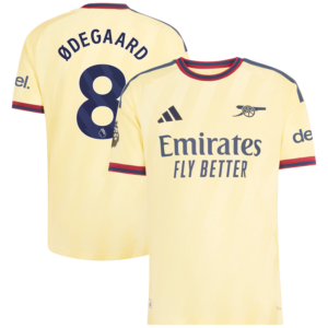 Martin Ødegaard Arsenal adidas 2026/27 Third On-Field Authentic Jersey - Yellow