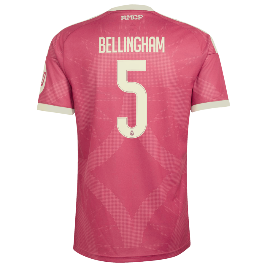 Jude Bellingham Real Madrid adidas 2026/27 Third Replica Jersey - Pink thumbnail 4