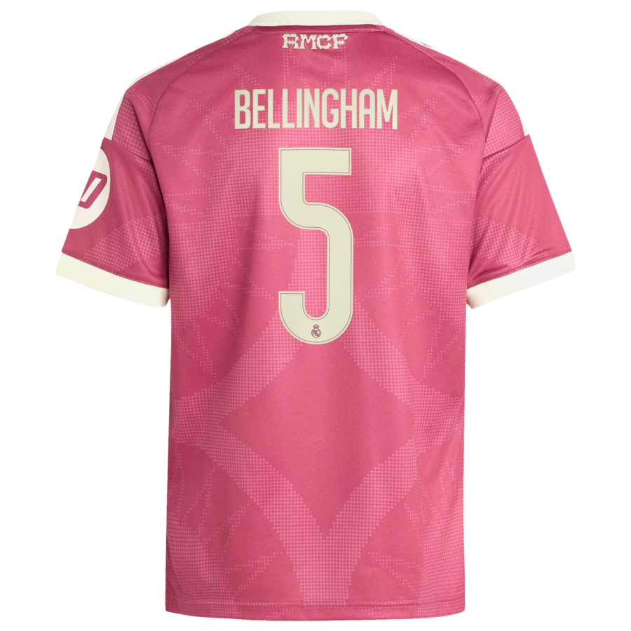 Jude Bellingham Real Madrid adidas Youth 2026/27 Third Replica Jersey - Pink thumbnail 4