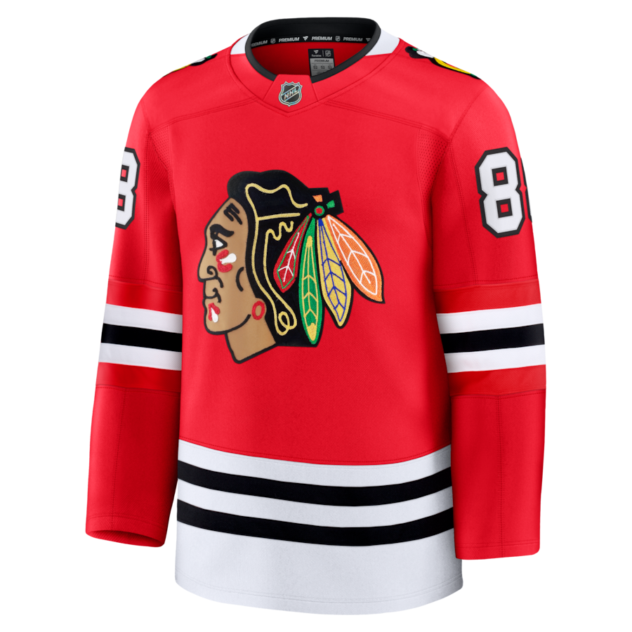 Patrick Kane Chicago Blackhawks Fanatics  Premium Jersey – Red thumbnail 3