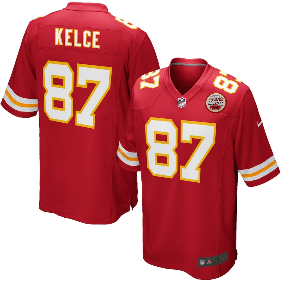 Travis Kelce Kansas City Chiefs Nike Youth Game Jersey - Red thumbnail 2