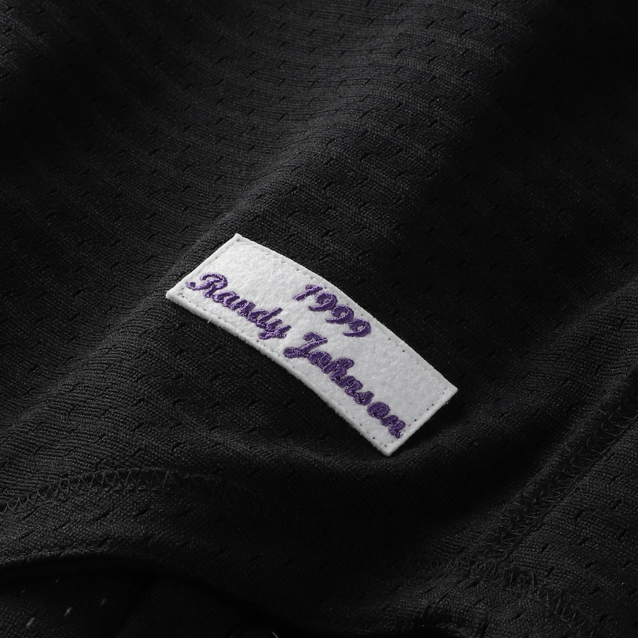Randy Johnson Arizona Diamondbacks Mitchell & Ness Cooperstown Collection Mesh Batting Practice Button-Up Jersey - Black thumbnail 8