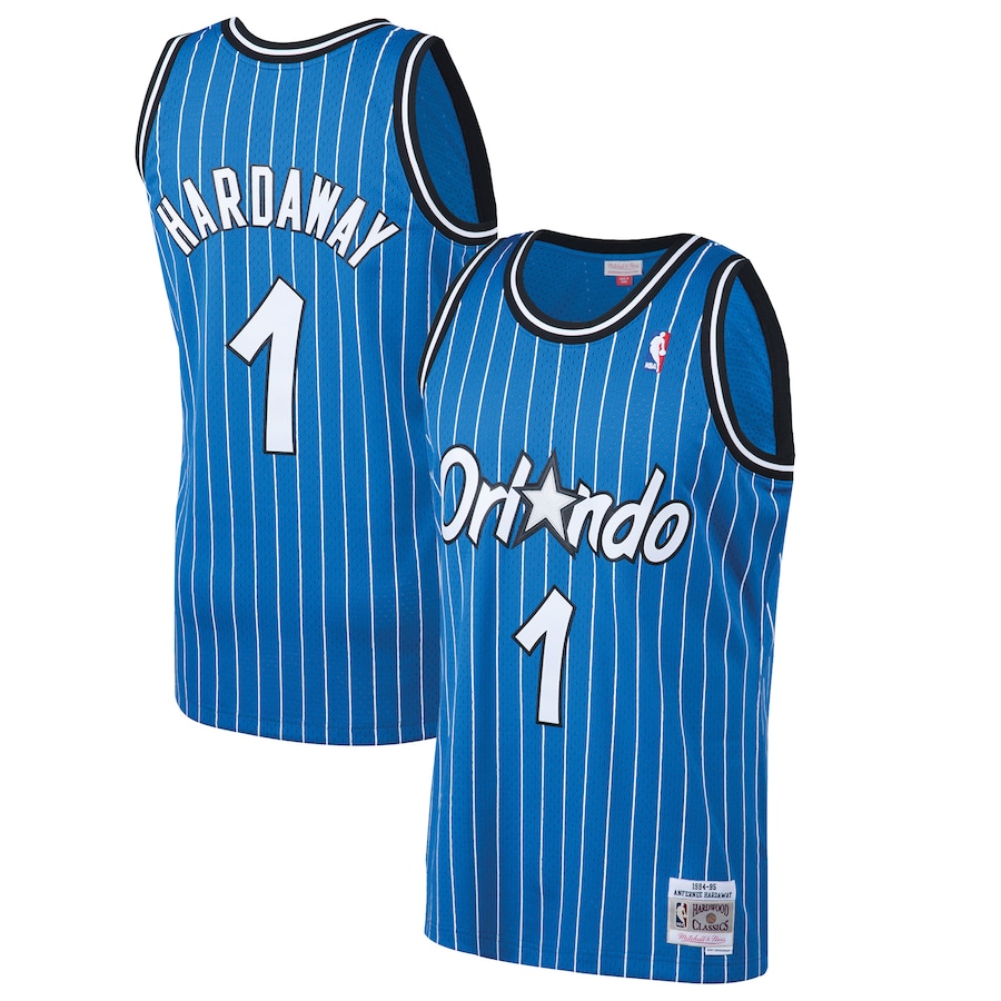 Penny Hardaway Orlando Magic Mitchell & Ness 1994/95 Hardwood Classics Swingman Jersey - Blue thumbnail 2