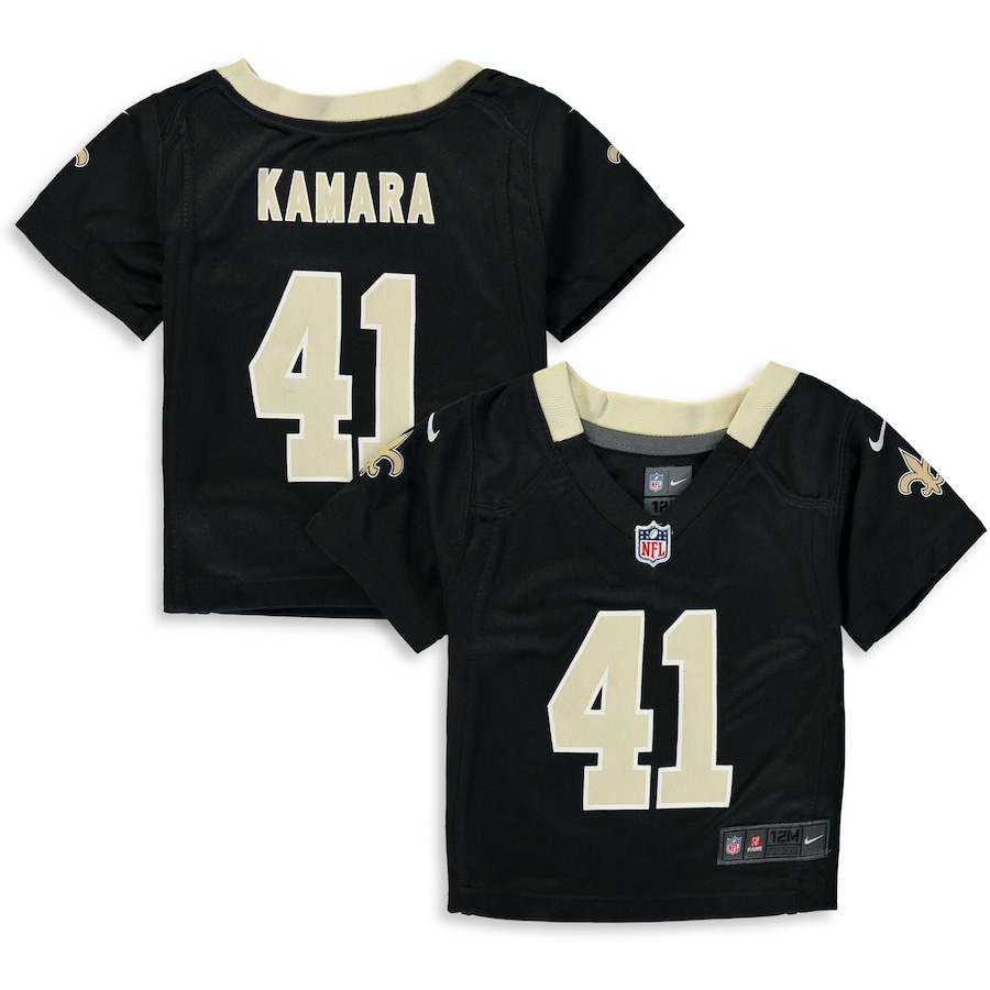 Alvin Kamara New Orleans Saints Nike Infant Team  Player Game Jersey - Black thumbnail 2