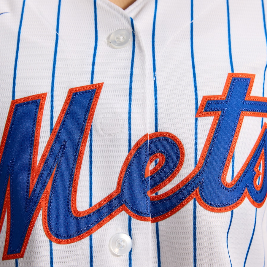 New York Mets Nike Women's Home Replica Team Jersey - White thumbnail 9