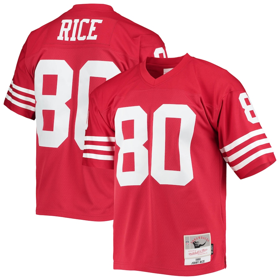 Jerry Rice San Francisco 49ers Mitchell & Ness Legacy Replica Jersey - Scarlet thumbnail 2