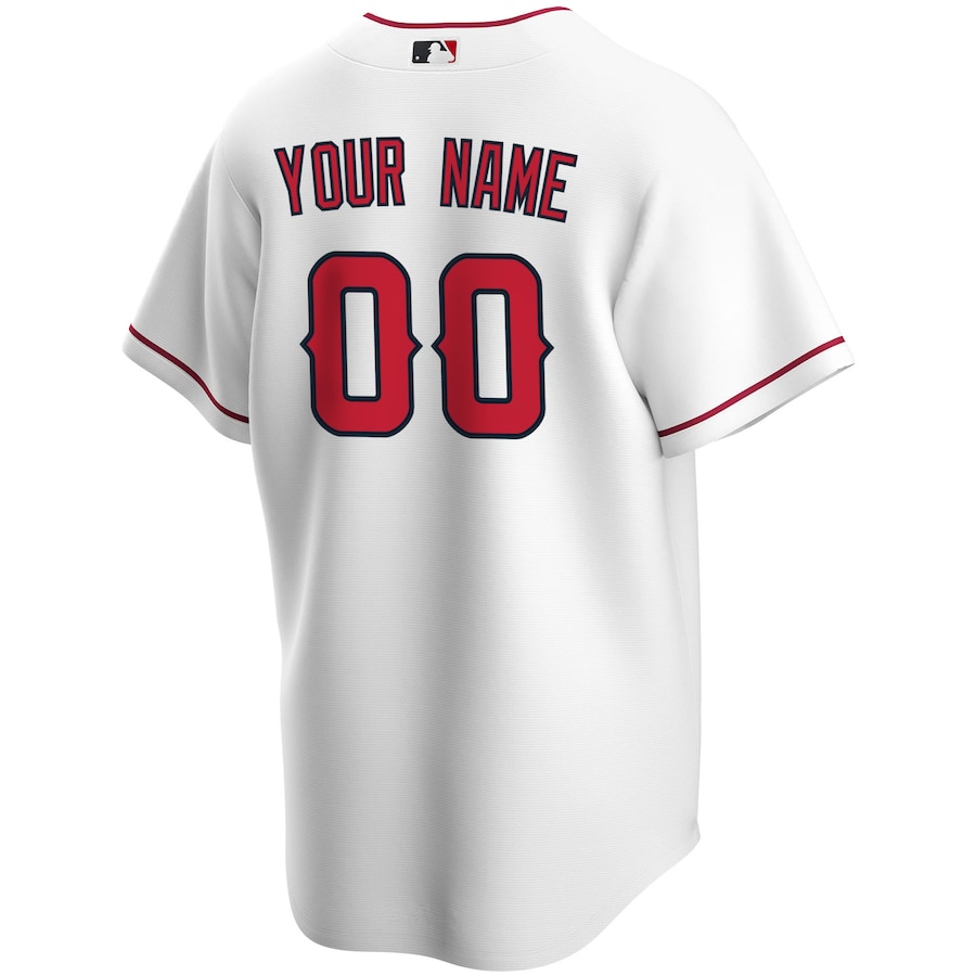 Los Angeles Angels Nike Home Replica Custom Jersey - White thumbnail 4