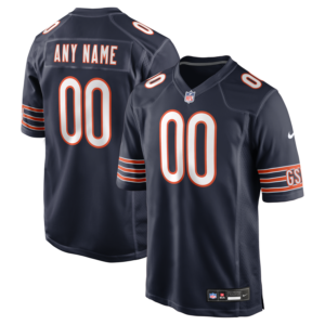 Chicago Bears Nike Custom Game Jersey - Navy