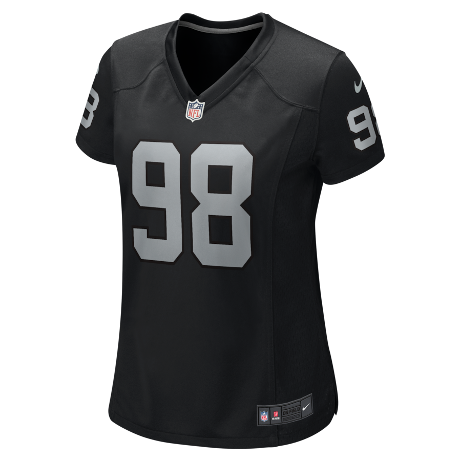 Maxx Crosby Las Vegas Raiders Nike Women's Jersey - Black thumbnail 7