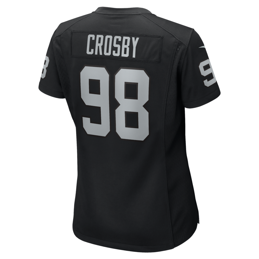 Maxx Crosby Las Vegas Raiders Nike Women's Jersey - Black thumbnail 8