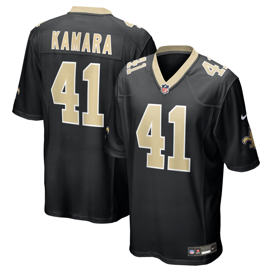 Alvin Kamara New Orleans Saints Nike Game Jersey - Black thumbnail 2