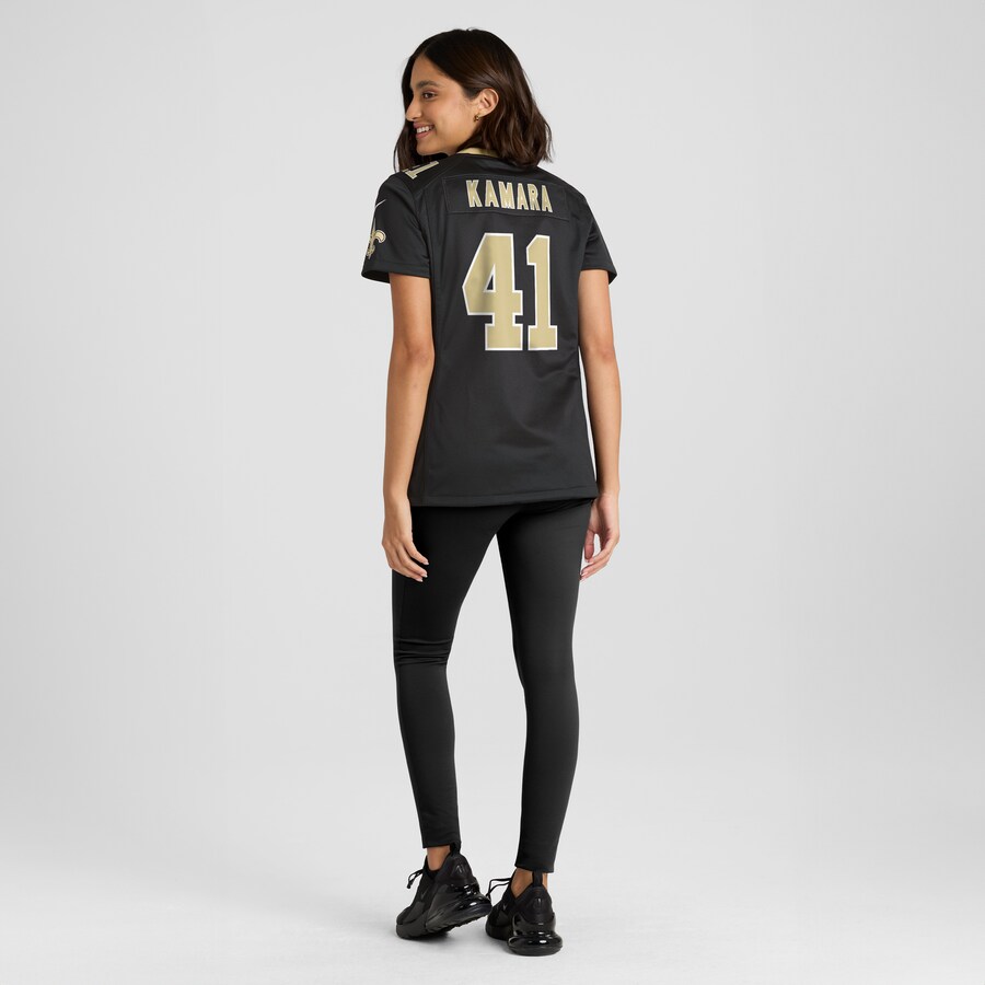 Alvin Kamara New Orleans Saints Nike Women's Game Jersey - Black thumbnail 6
