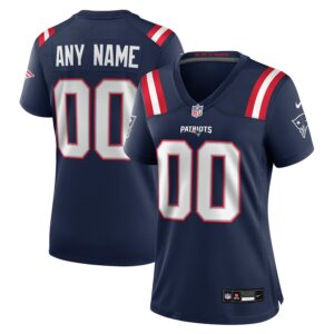 New England Patriots Nike Women's Custom Game Jersey - Navy