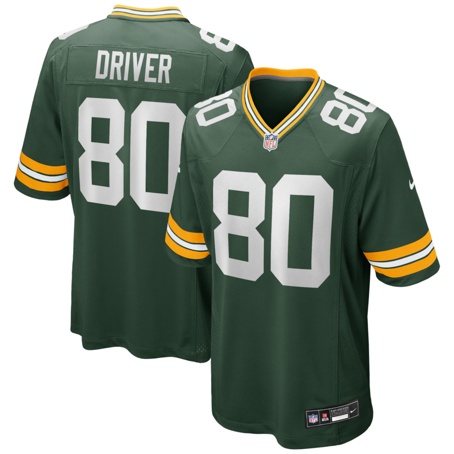 Donald Driver Green Bay Packers Nike Game Retired Player Jersey - Green thumbnail 2