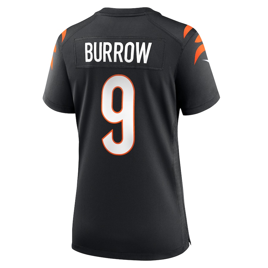 Joe Burrow Cincinnati Bengals Women's Nike Player Game Jersey - Black thumbnail 4