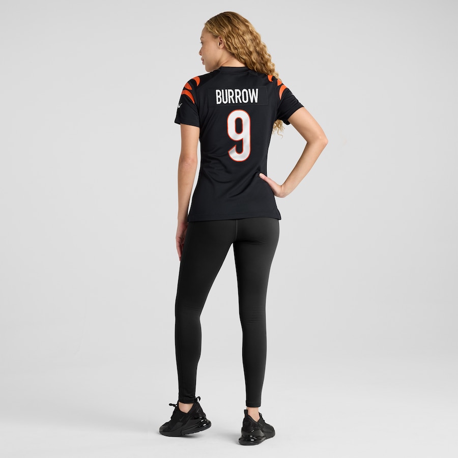 Joe Burrow Cincinnati Bengals Women's Nike Player Game Jersey - Black thumbnail 6