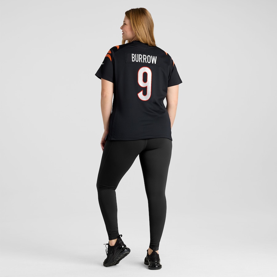 Joe Burrow Cincinnati Bengals Women's Nike Player Game Jersey - Black thumbnail 8