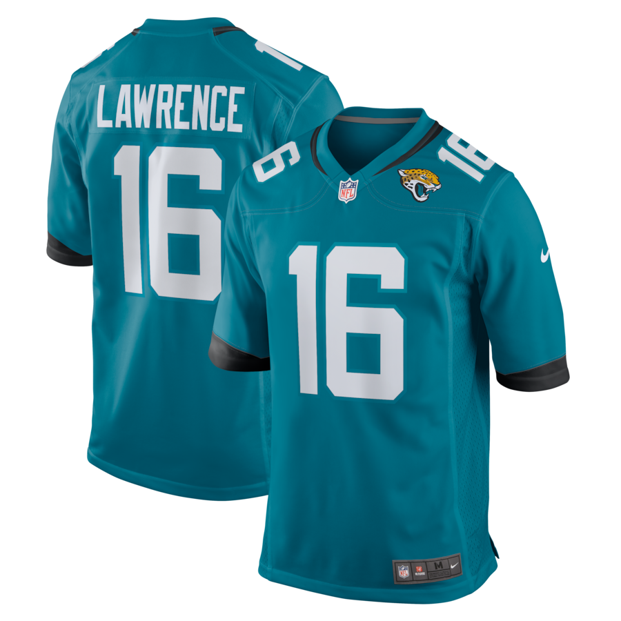 Trevor Lawrence Jacksonville Jaguars Nike Home Game Jersey - Teal thumbnail 2