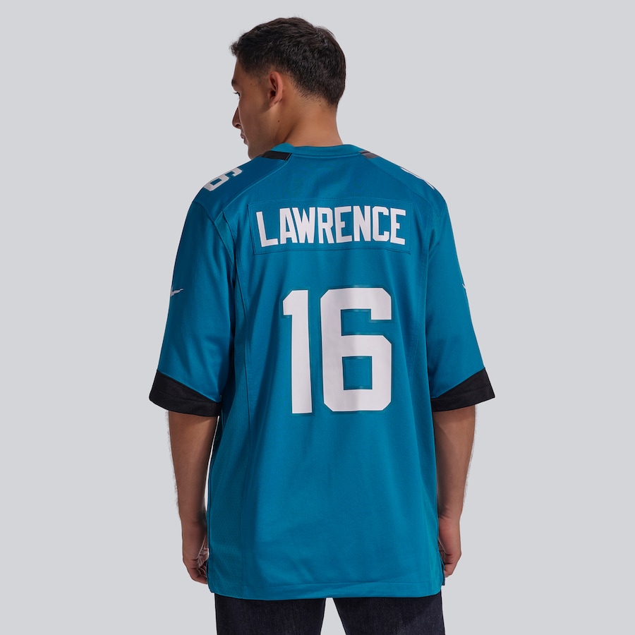 Trevor Lawrence Jacksonville Jaguars Nike Home Game Jersey - Teal thumbnail 4