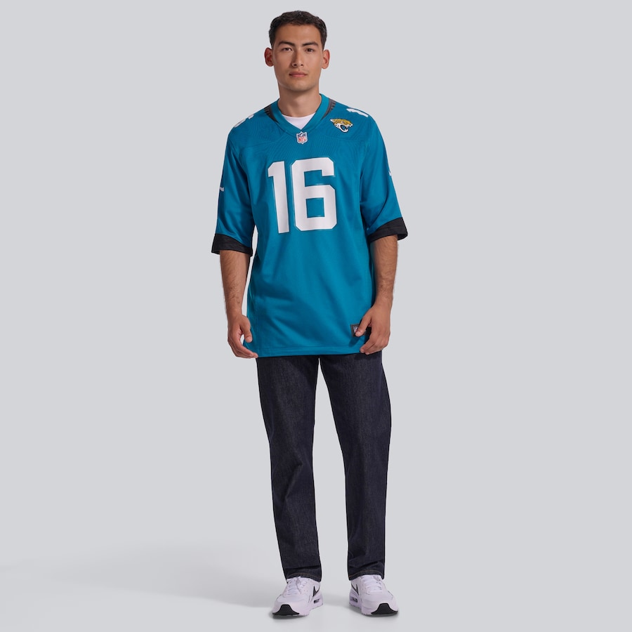 Trevor Lawrence Jacksonville Jaguars Nike Home Game Jersey - Teal thumbnail 5