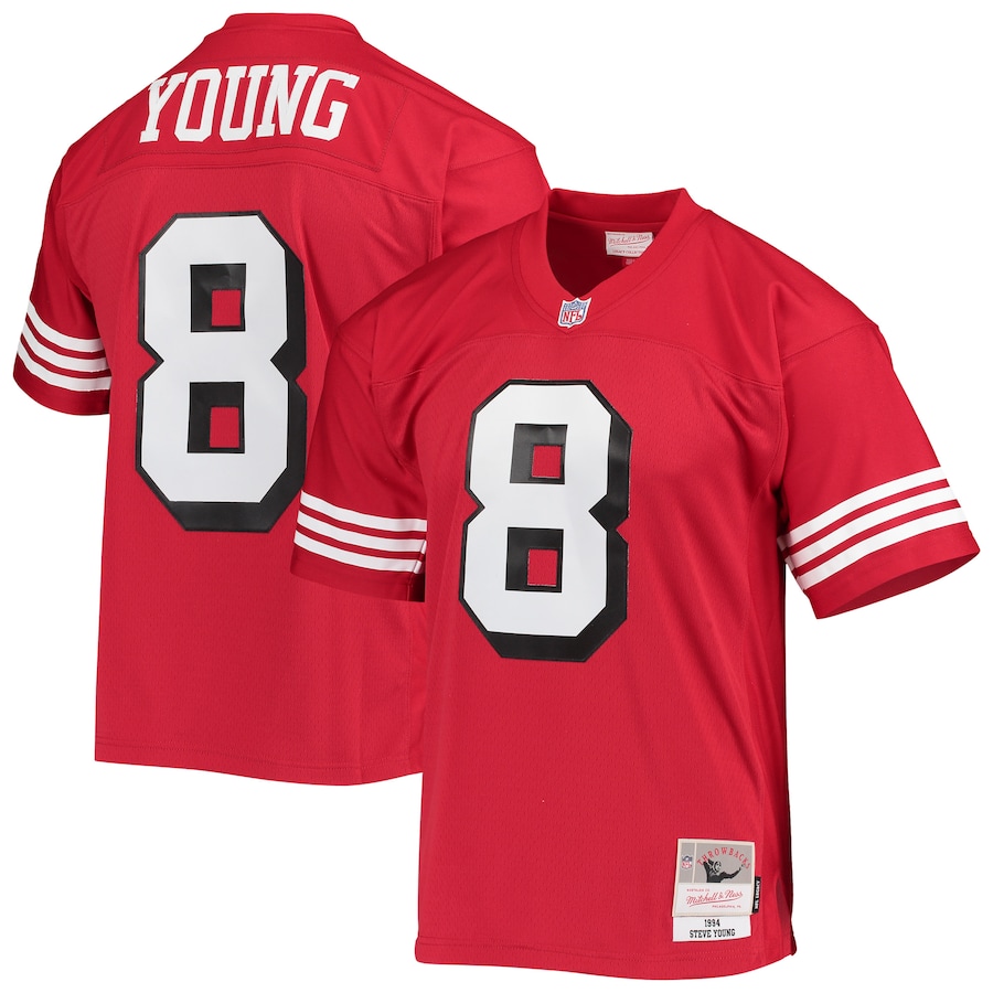 Steve Young San Francisco 49ers Mitchell & Ness Legacy Replica Jersey - Scarlet thumbnail 2