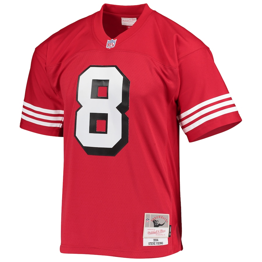 Steve Young San Francisco 49ers Mitchell & Ness Legacy Replica Jersey - Scarlet thumbnail 3
